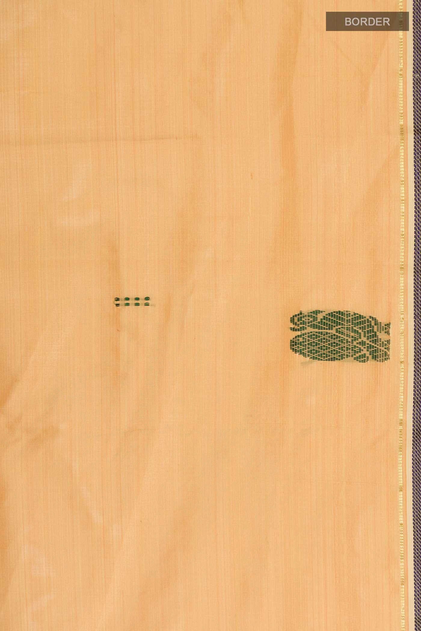 Peach Kanchipuram Silk Saree