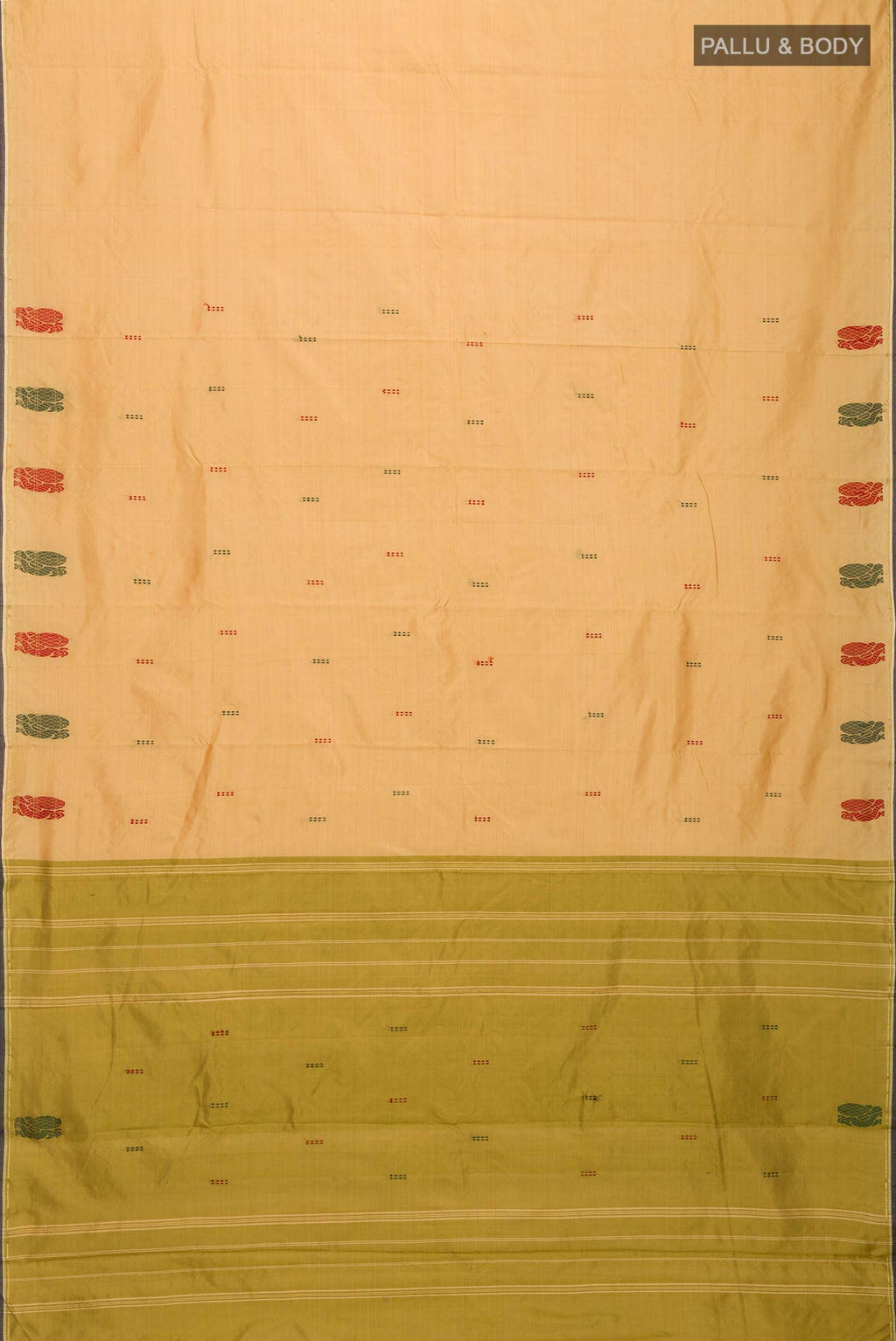 Peach Kanchipuram Silk Saree