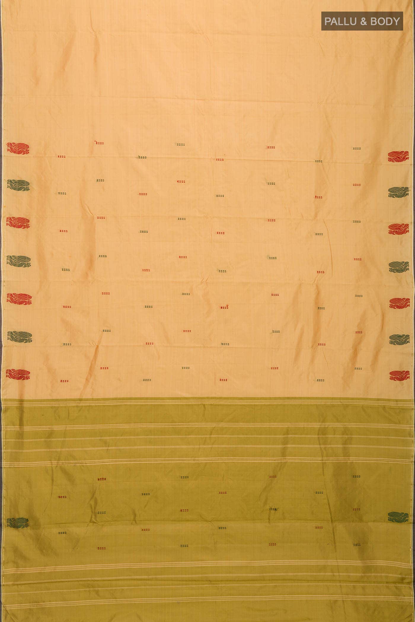 Peach Kanchipuram Silk Saree