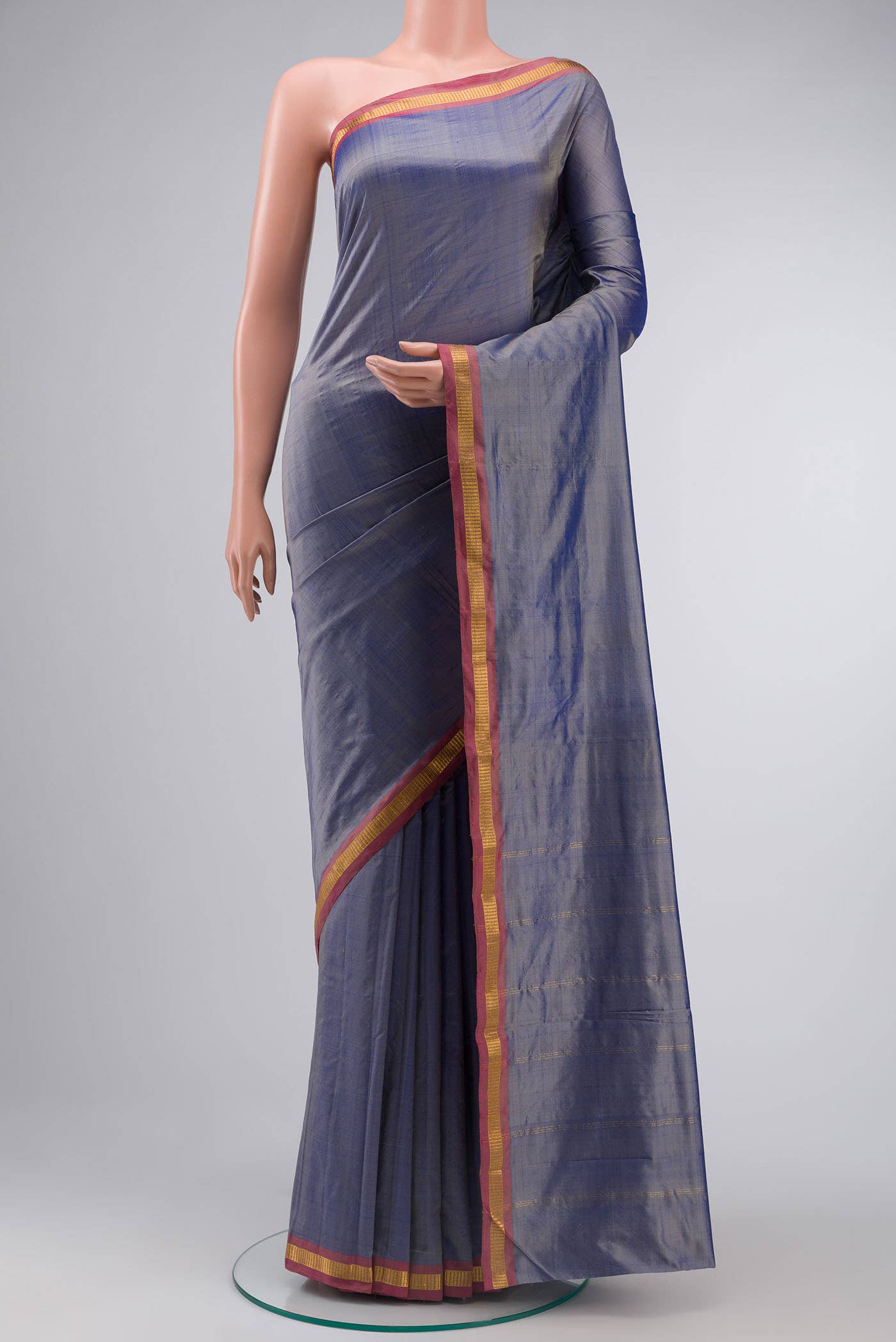 Blue Kanchipuram Silk Saree