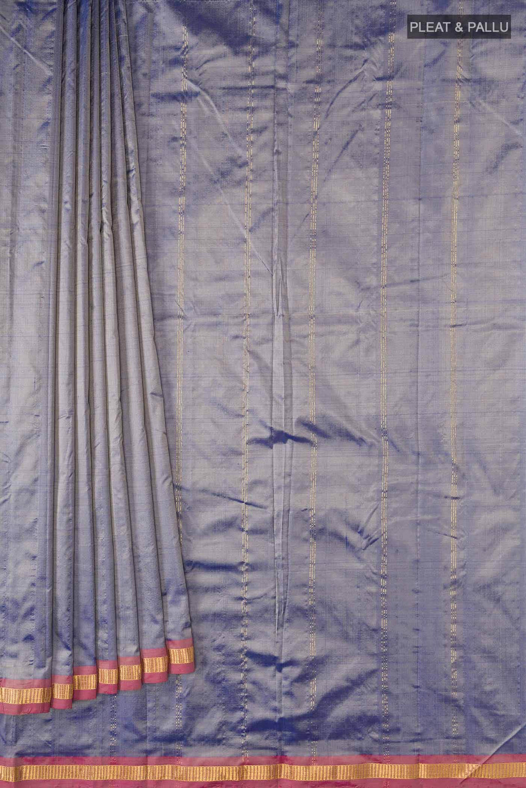 Blue Kanchipuram Silk Saree