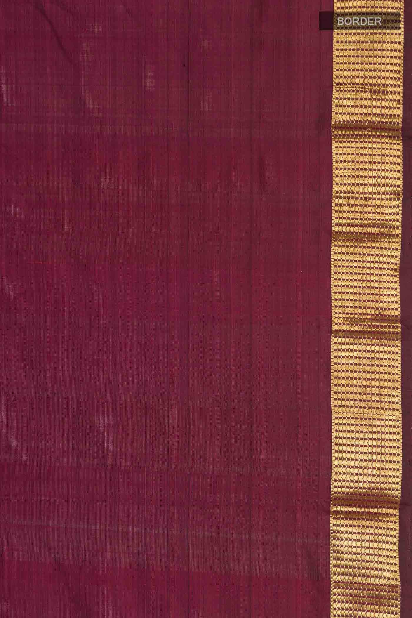 Maroon Kanchipuram Silk Saree