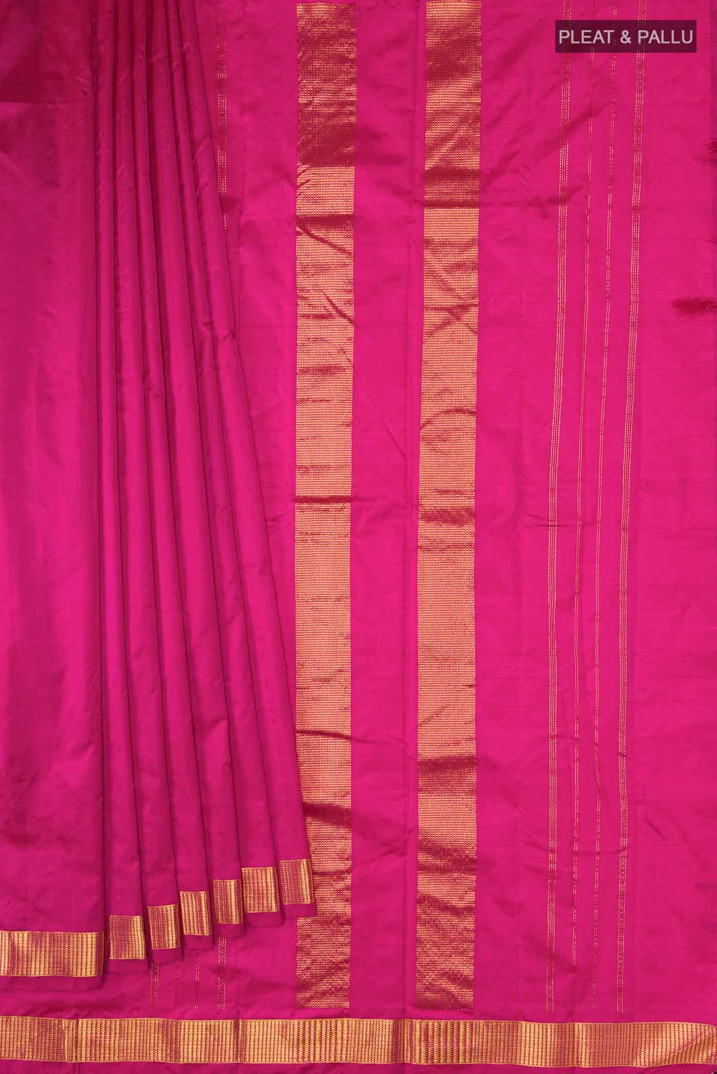 Pink Kanchipuram Silk Saree