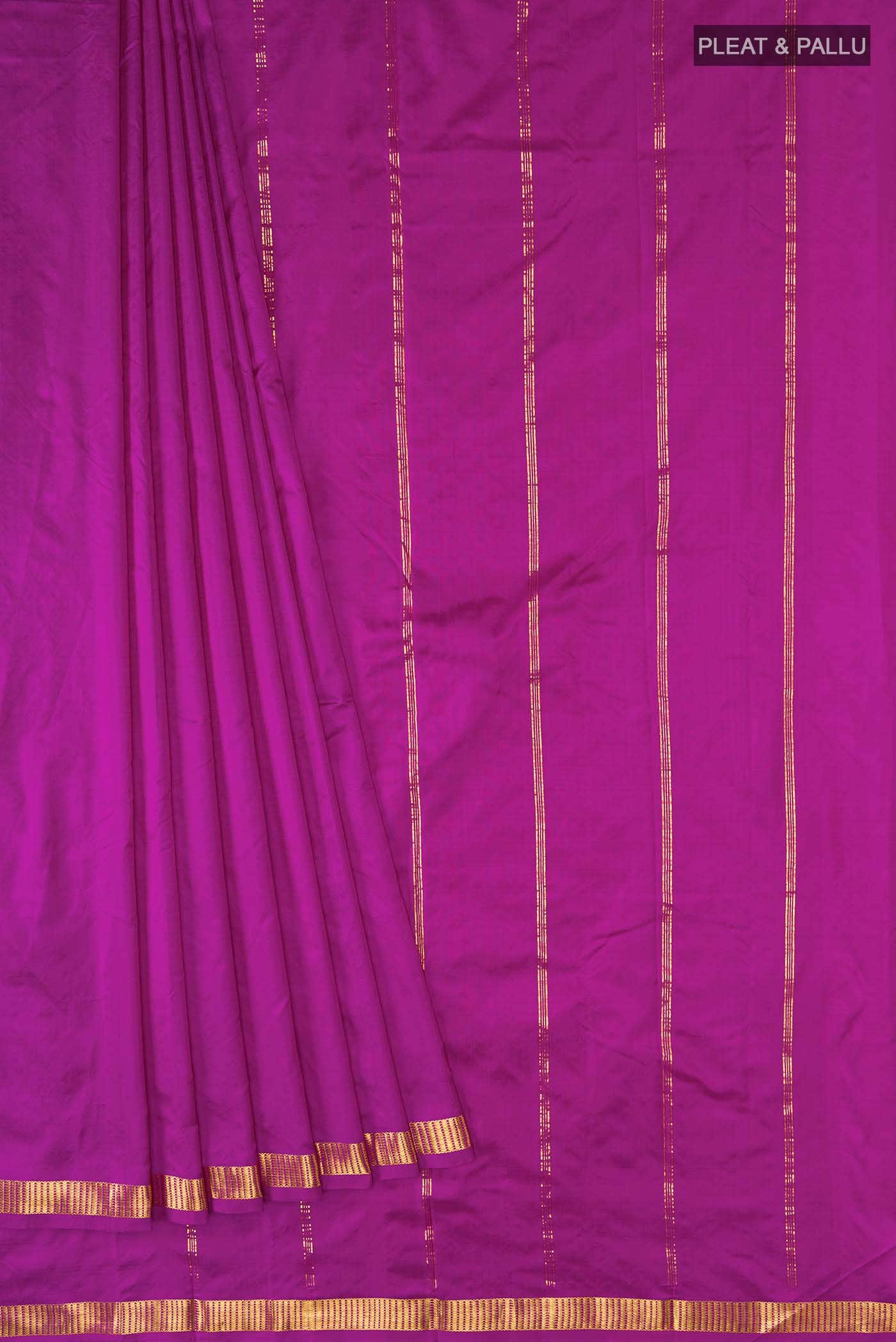 Magenta Kanchipuram Silk Saree