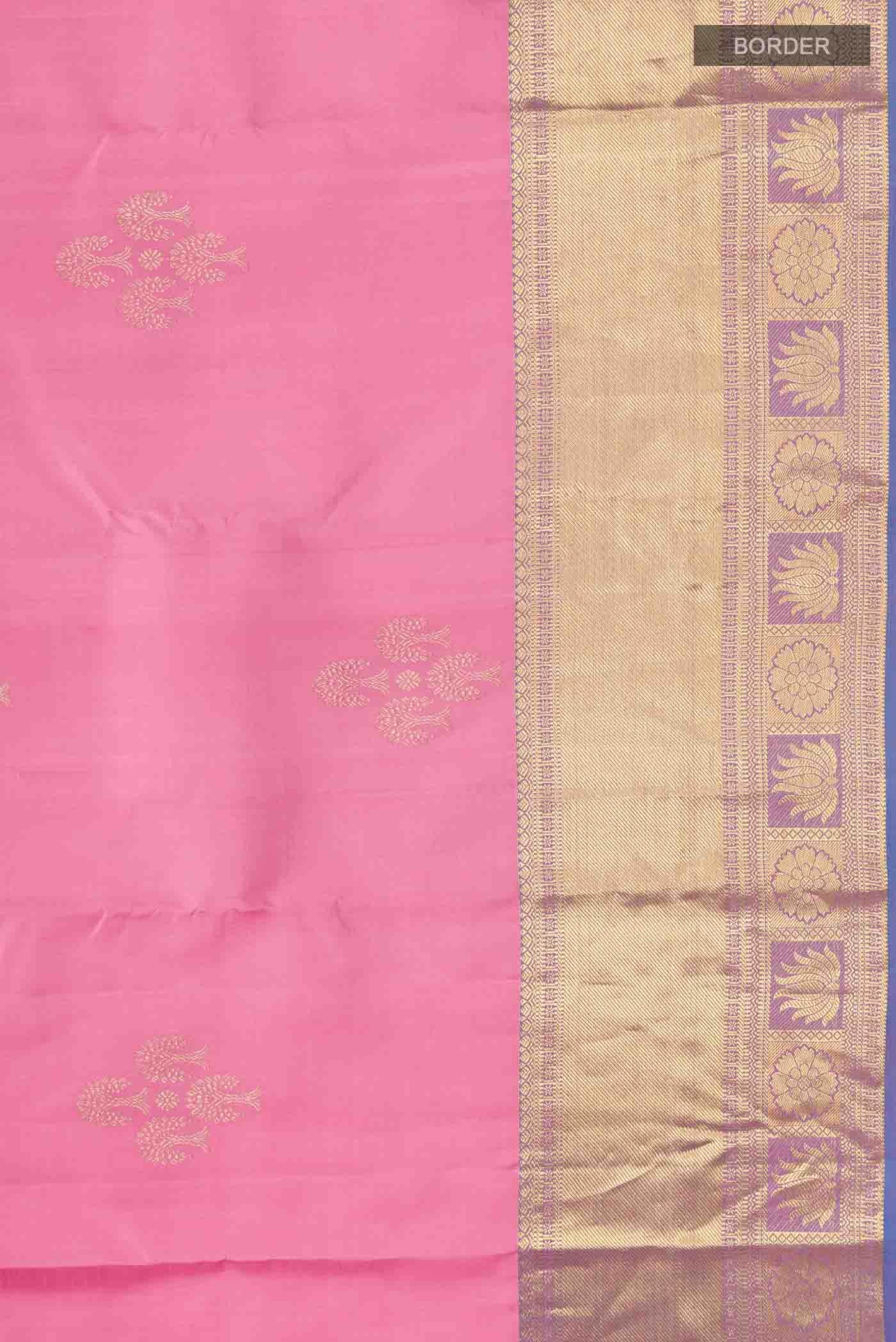Pink Kanchipuram Silk Saree
