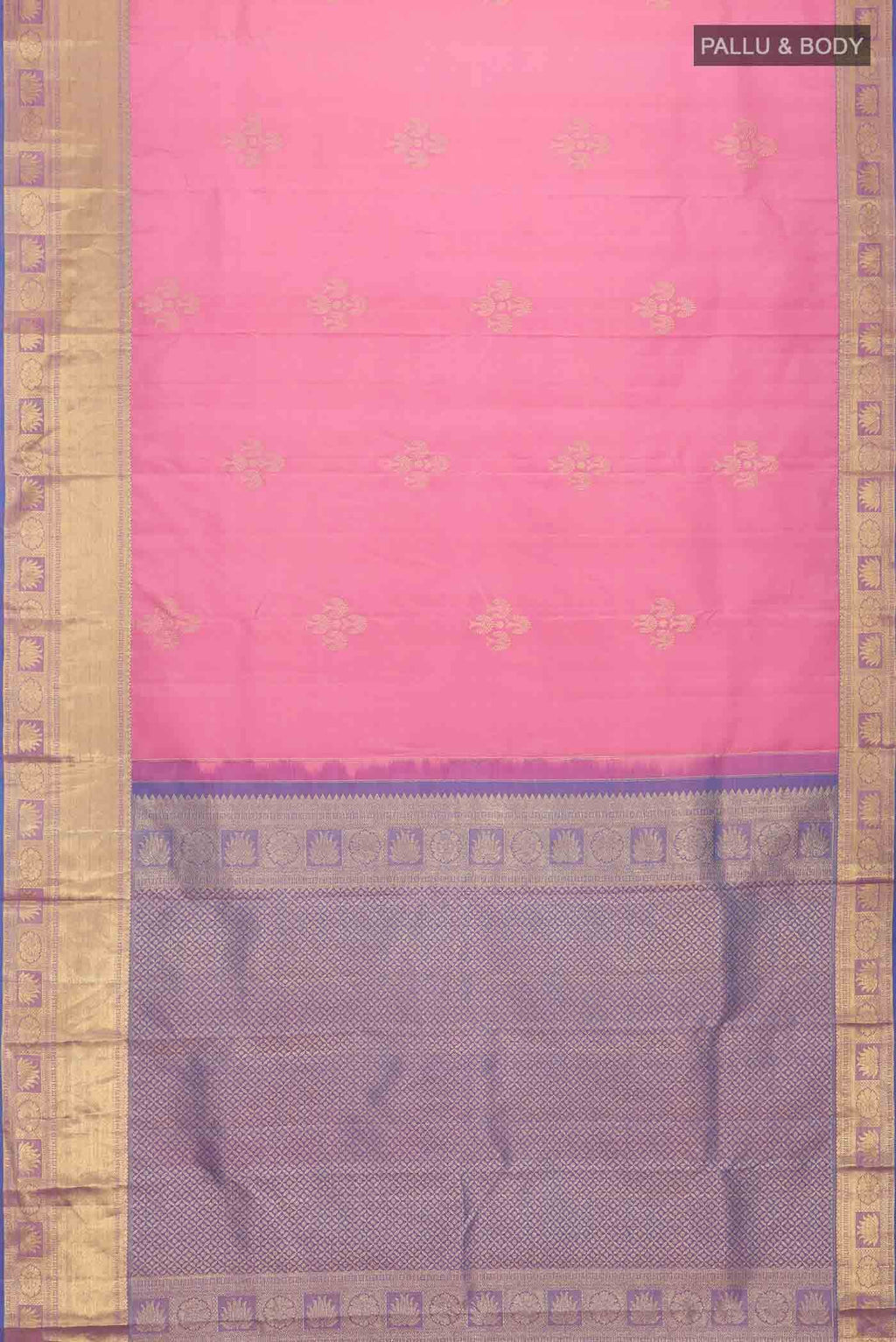 Pink Kanchipuram Silk Saree