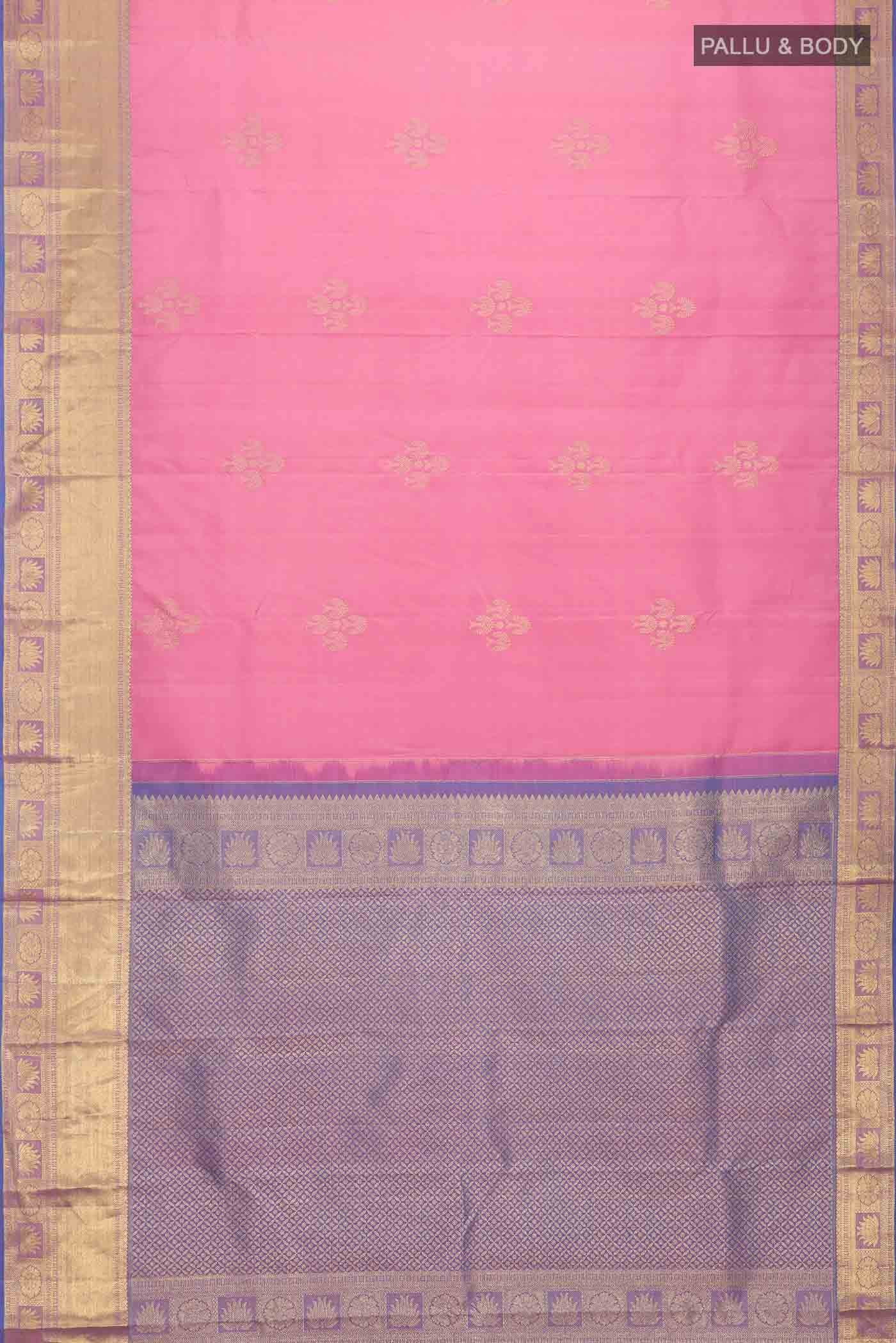 Pink Kanchipuram Silk Saree