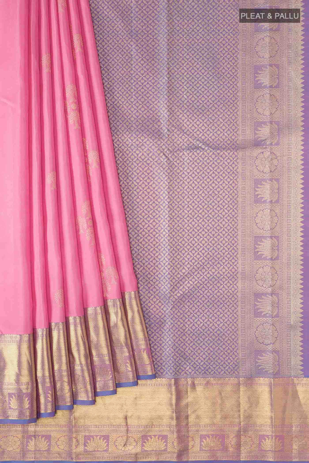 Pink Kanchipuram Silk Saree