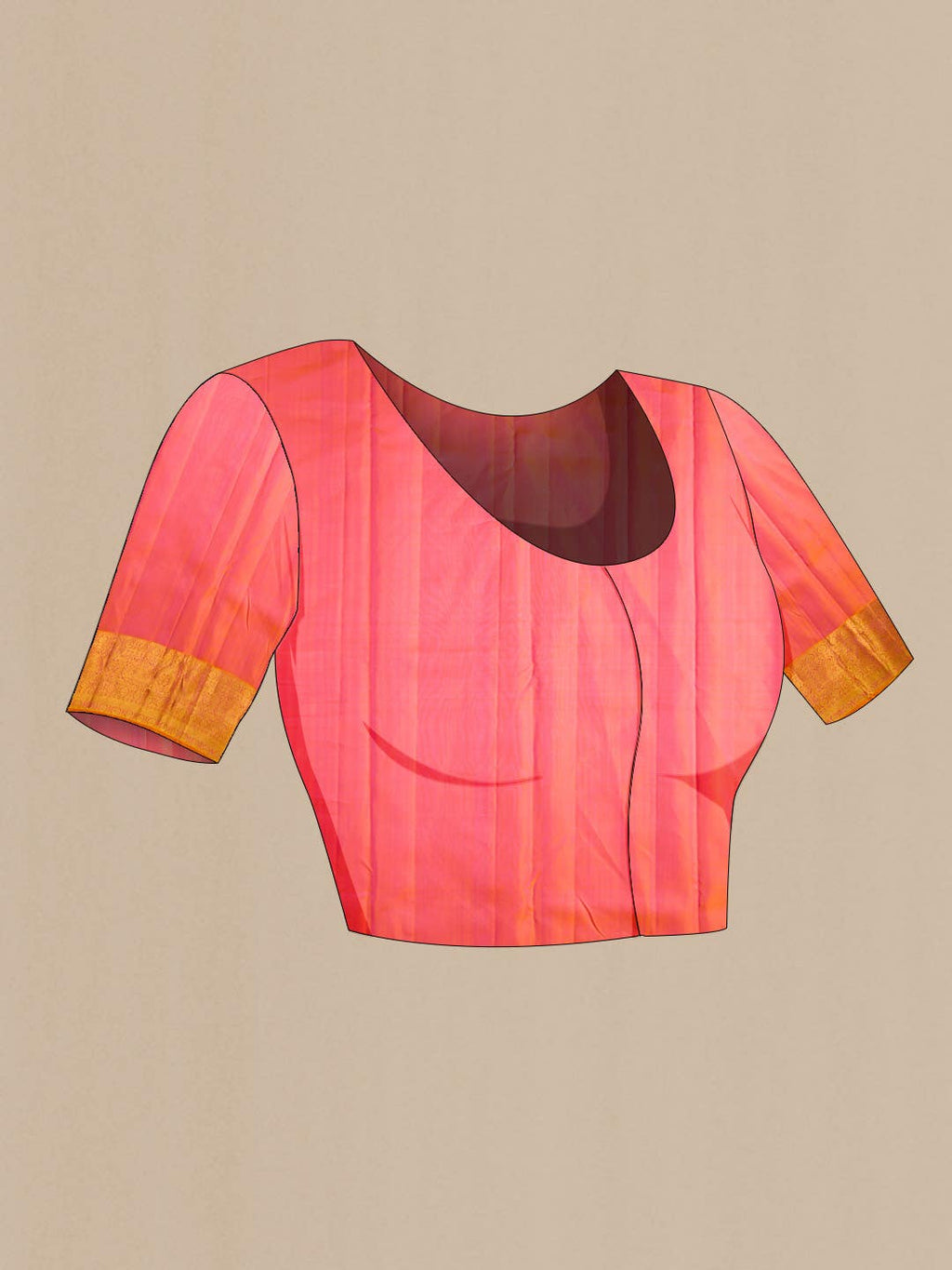 Pink Kanchipuram Silk Saree