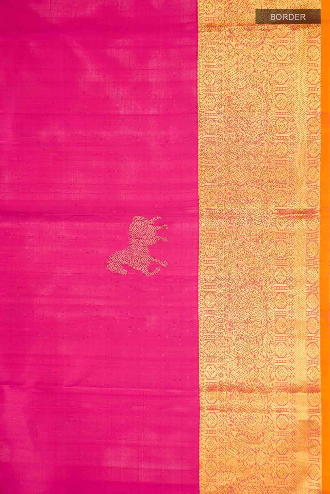 Pink Kanchipuram Silk Saree