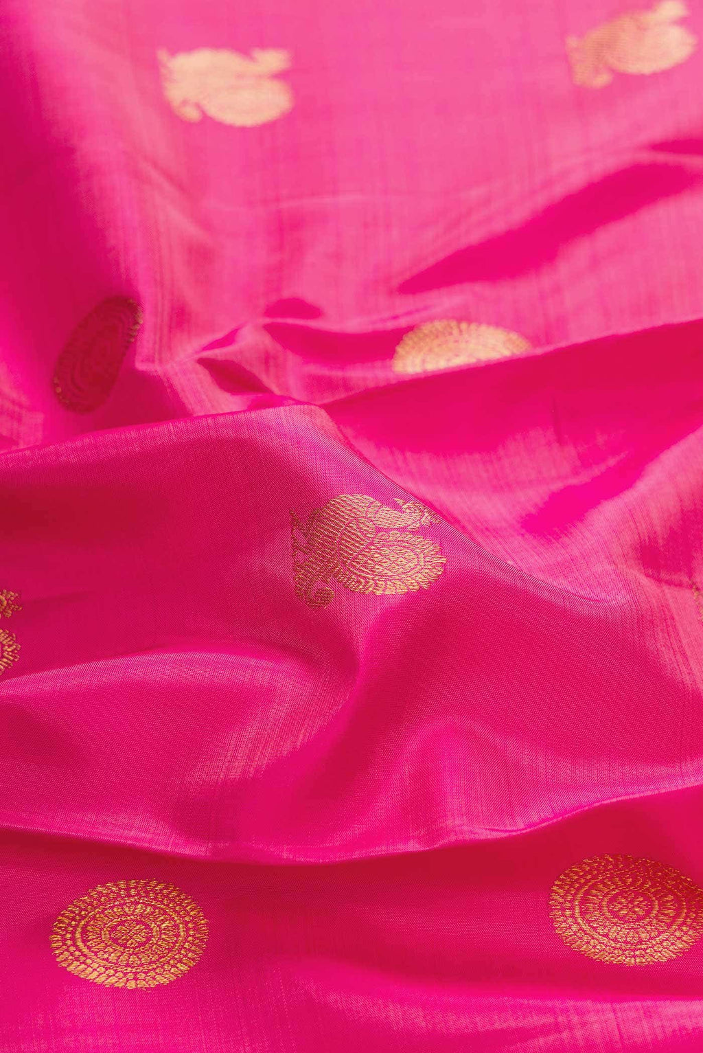 Pink Dual Tone Kanchipuram Silk Saree