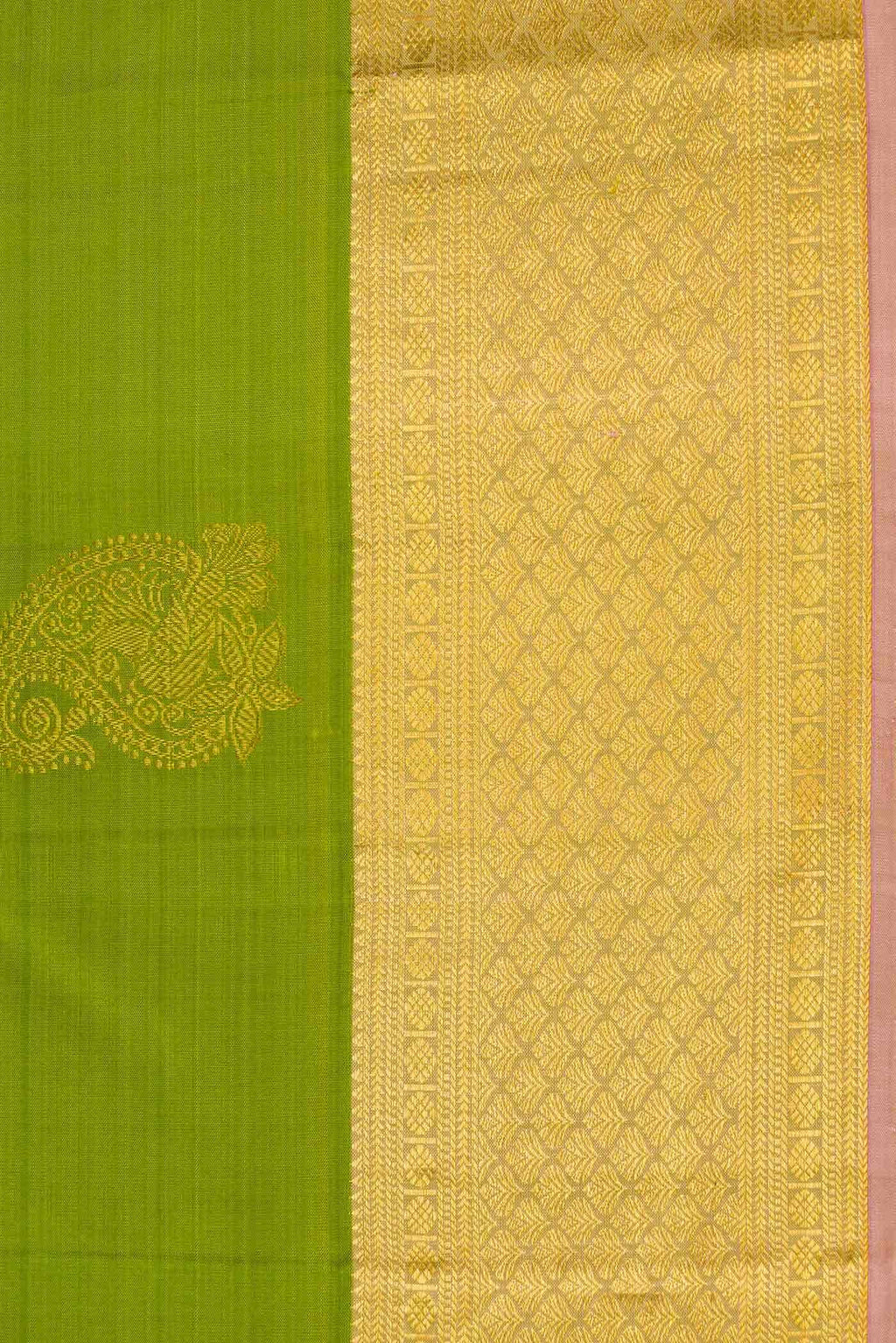 Green Dual Tone Kanchipuram Silk Saree