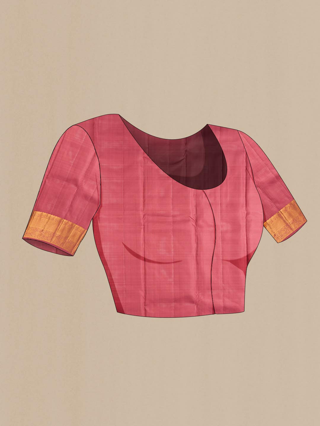 Pink Kanchipuram Silk Saree