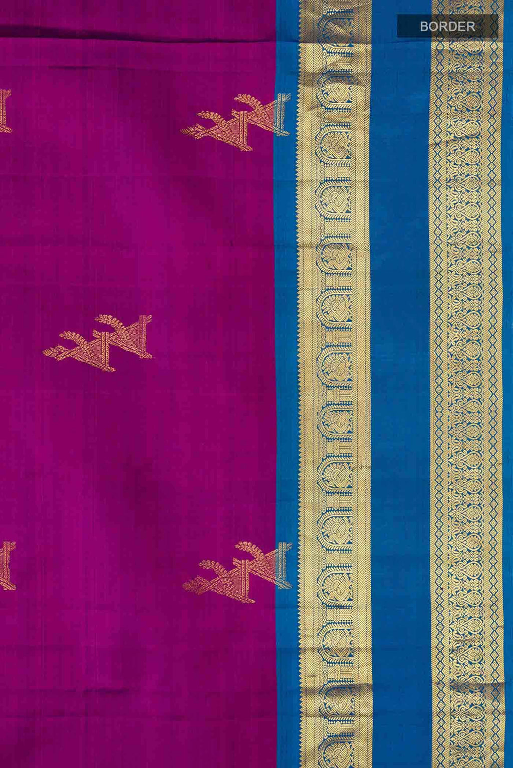 Purple Kanchipuram Silk Saree