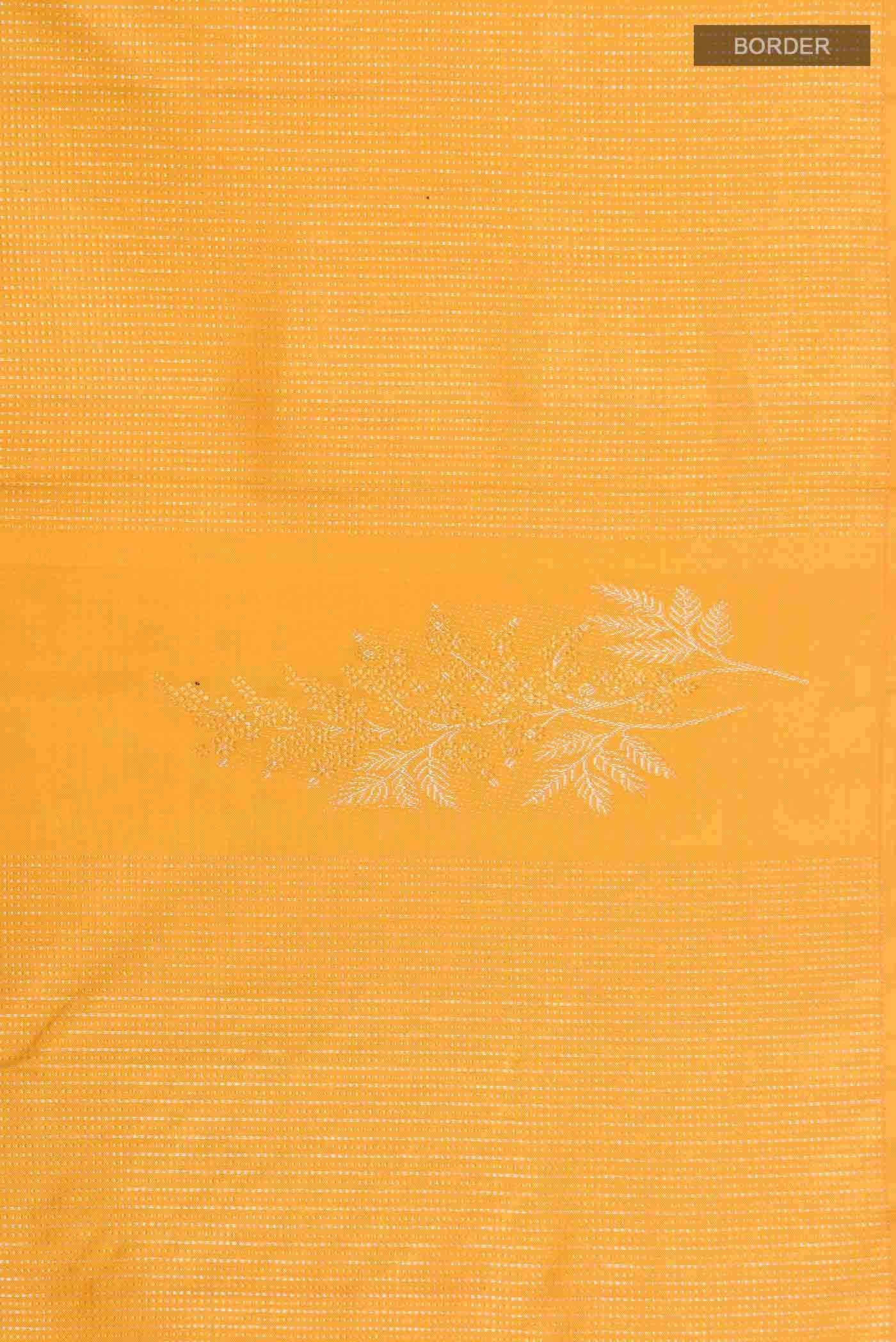 Yellow Kanchipuram Silk Saree