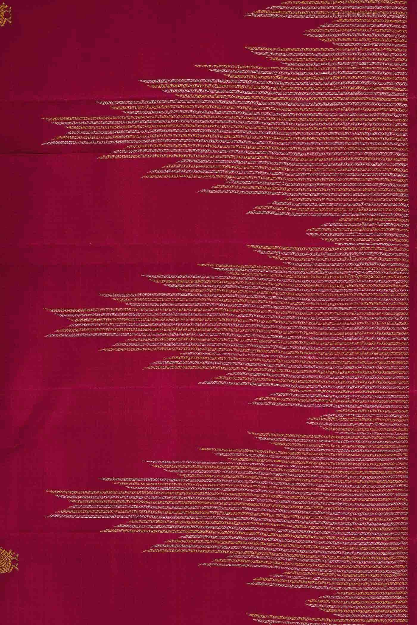 Maroon Dual Tone Kanchipuram Silk Saree