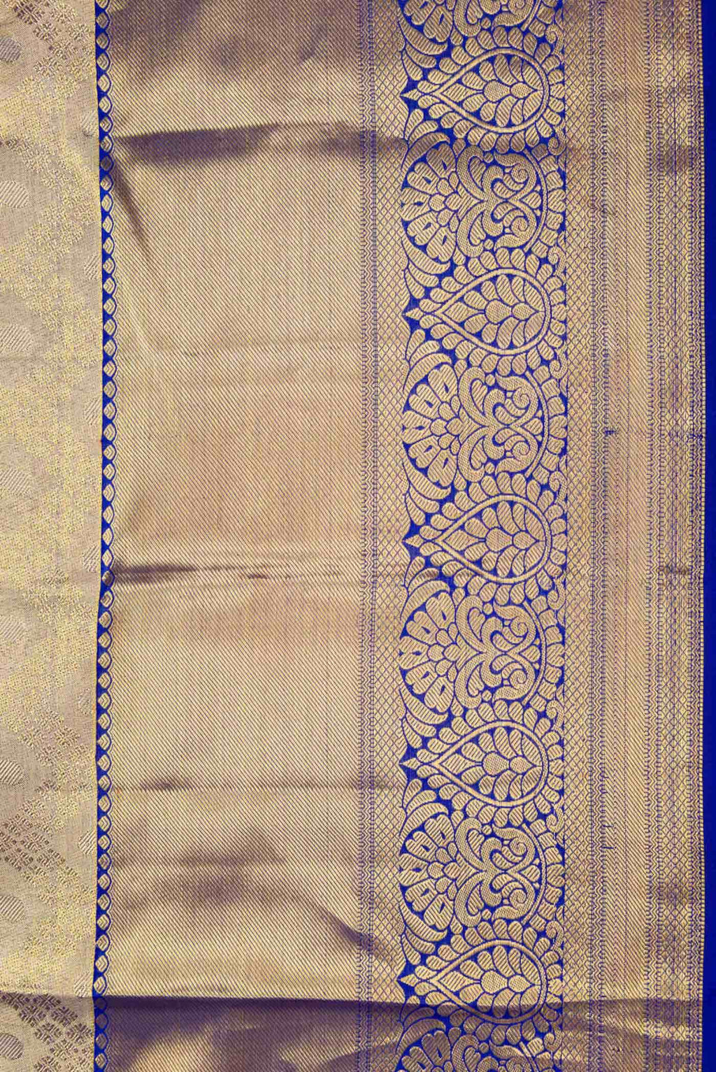 Gold Dual Tone Kanchipuram Tissue Silk Saree