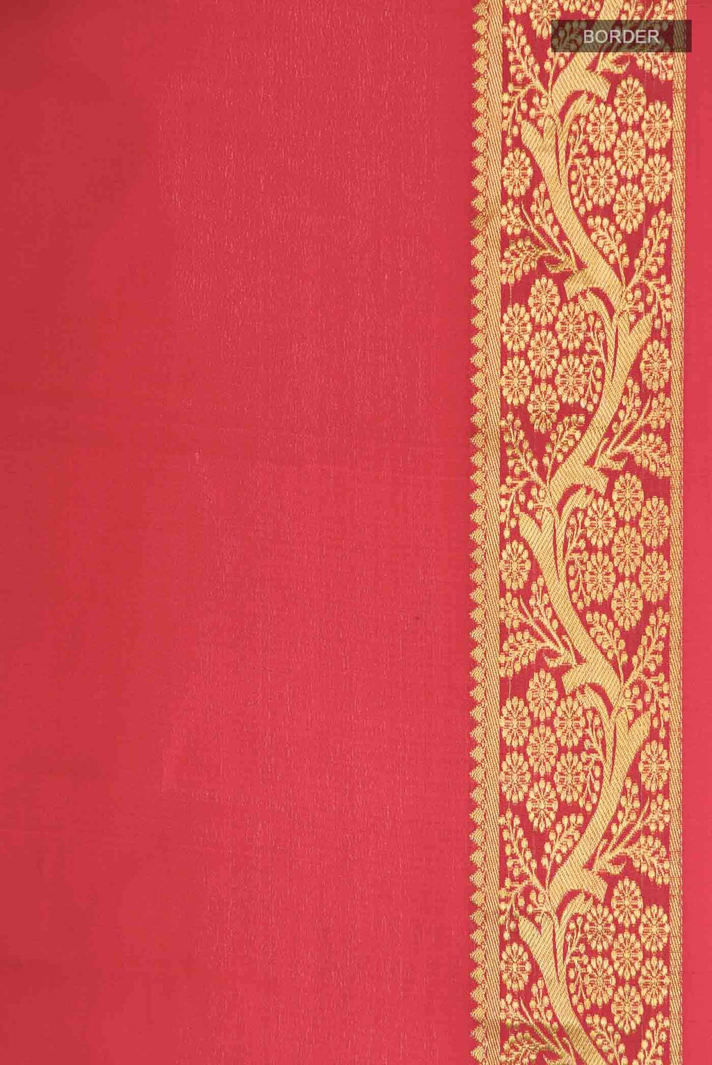 Red Mysore Crepe Saree