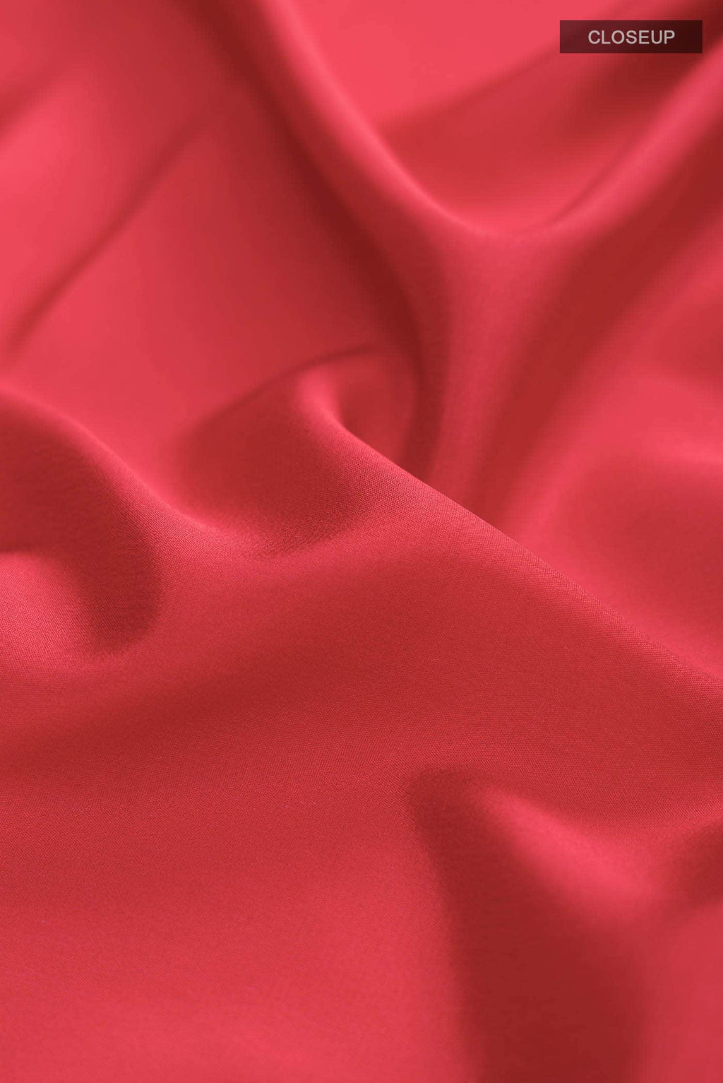 Red Mysore Crepe Saree