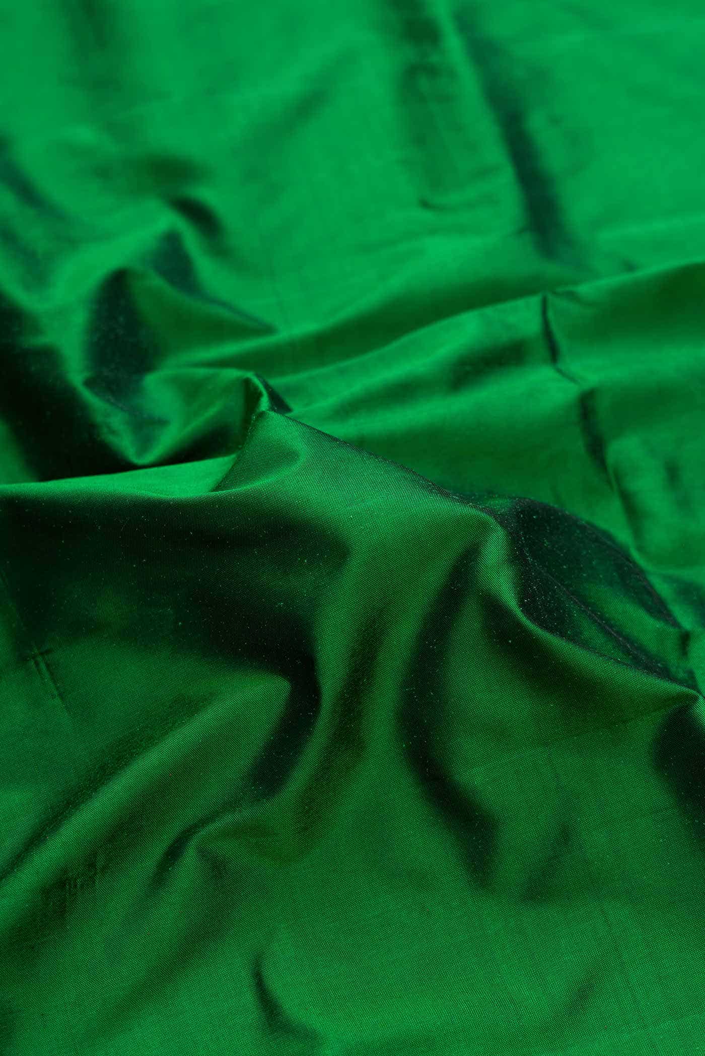 Green Dual Tone Double Ikat Saree