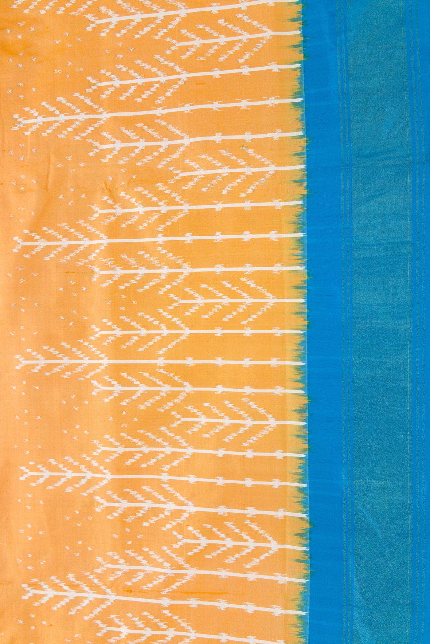 Sandal Dual Tone Pochampally Silk Saree