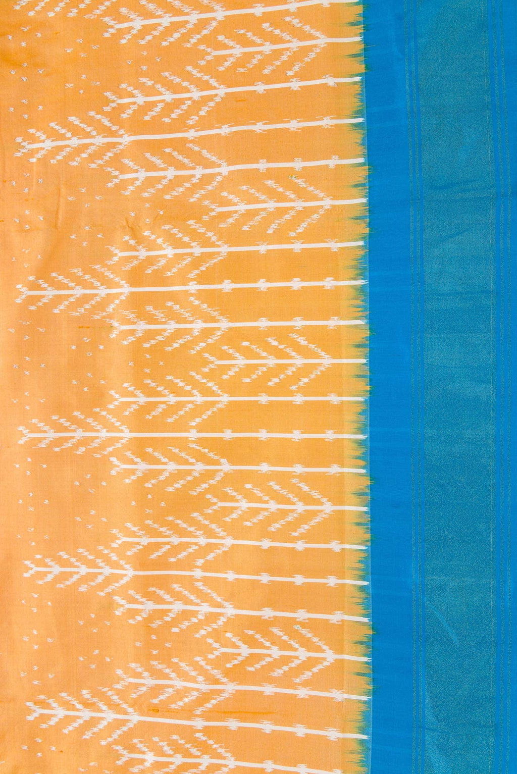 Sandal Dual Tone Pochampally Silk Saree