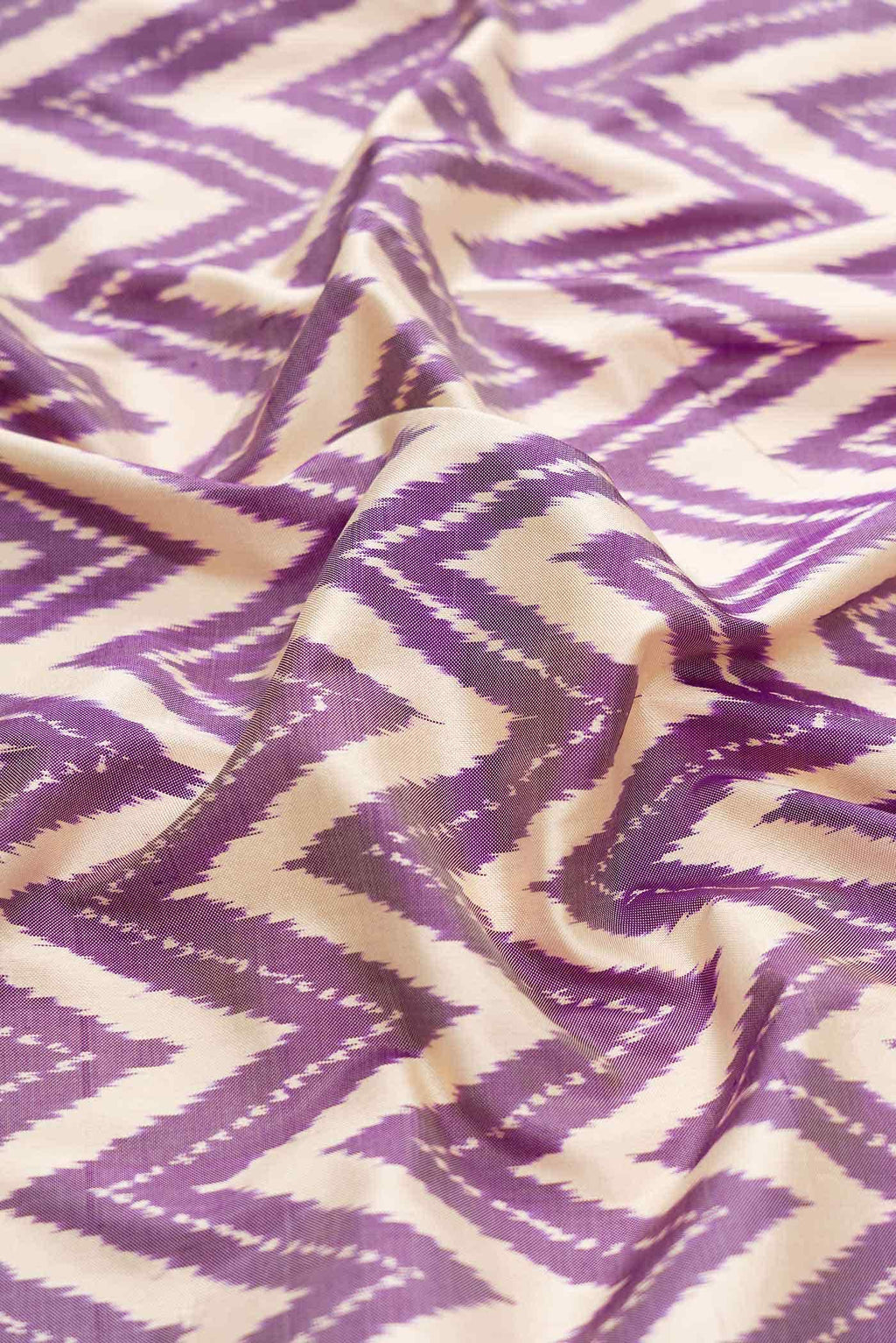 Beige Dual Tone Double Ikat Saree