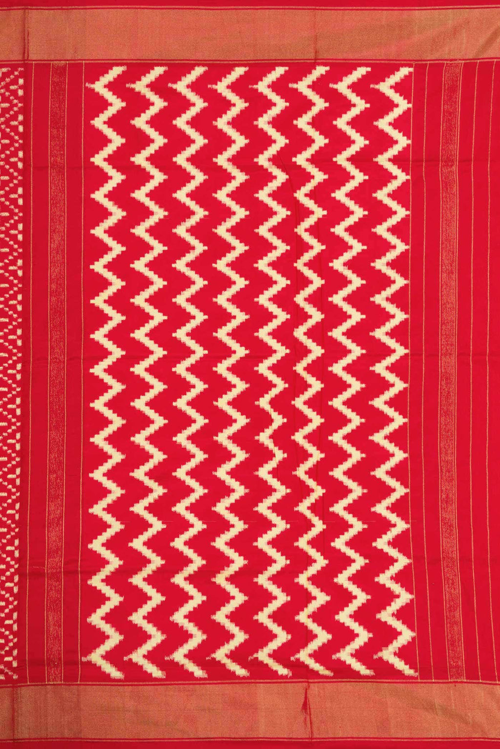 Red Dual Tone Double Ikat Saree