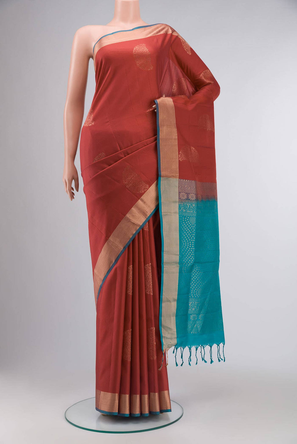 Maroon Soft Silk Saree