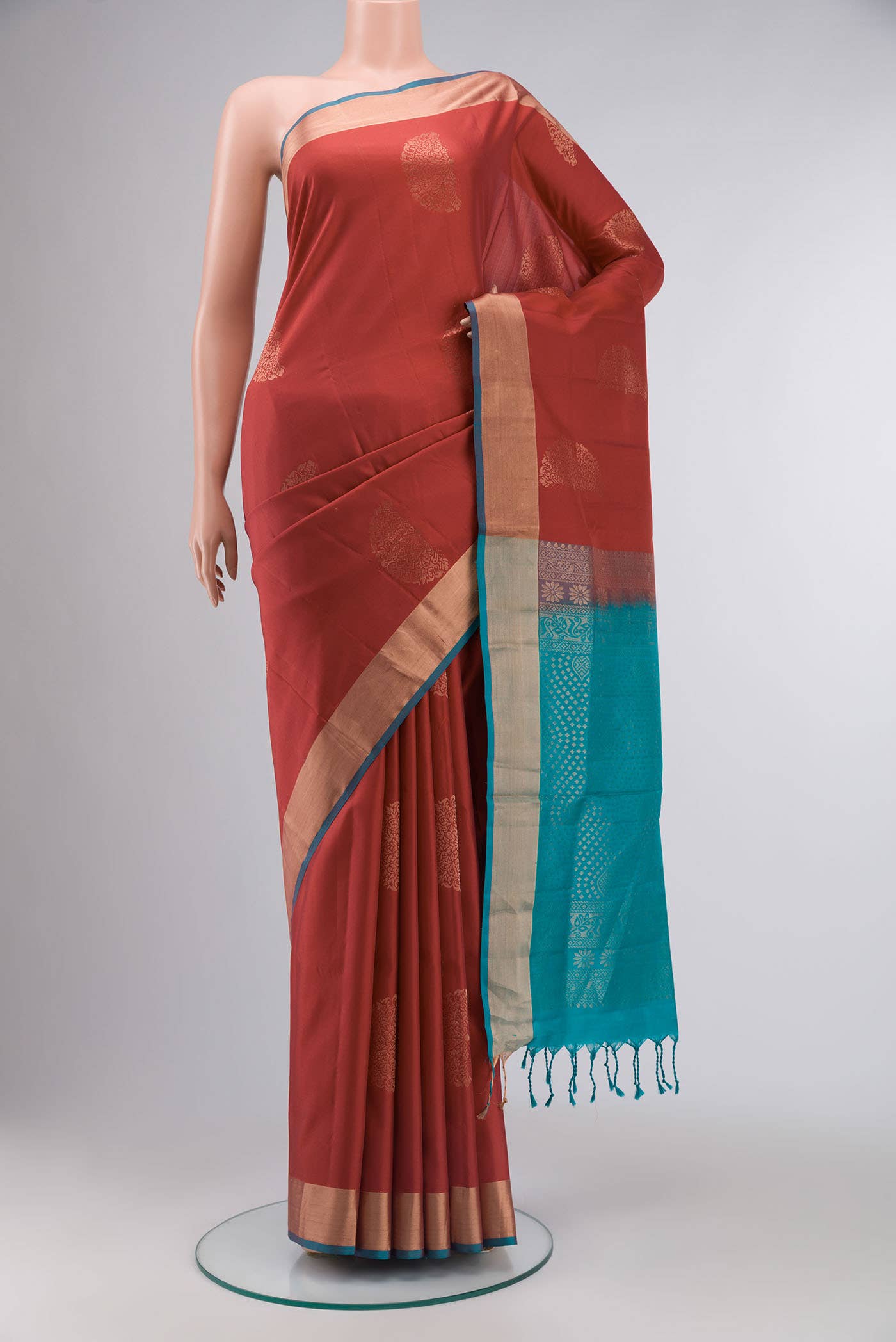 Maroon Soft Silk Saree