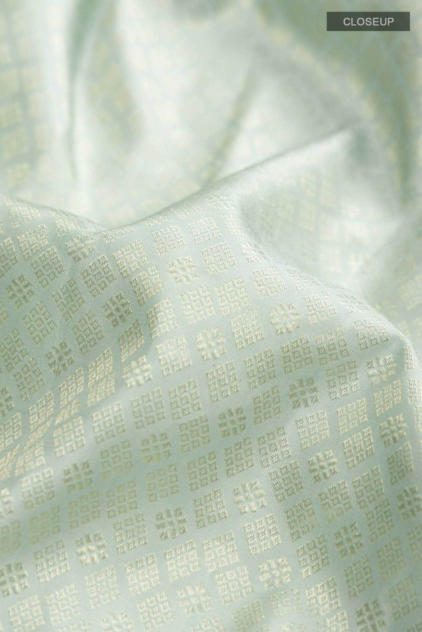 Light Blue Kanchipuram Silk Saree