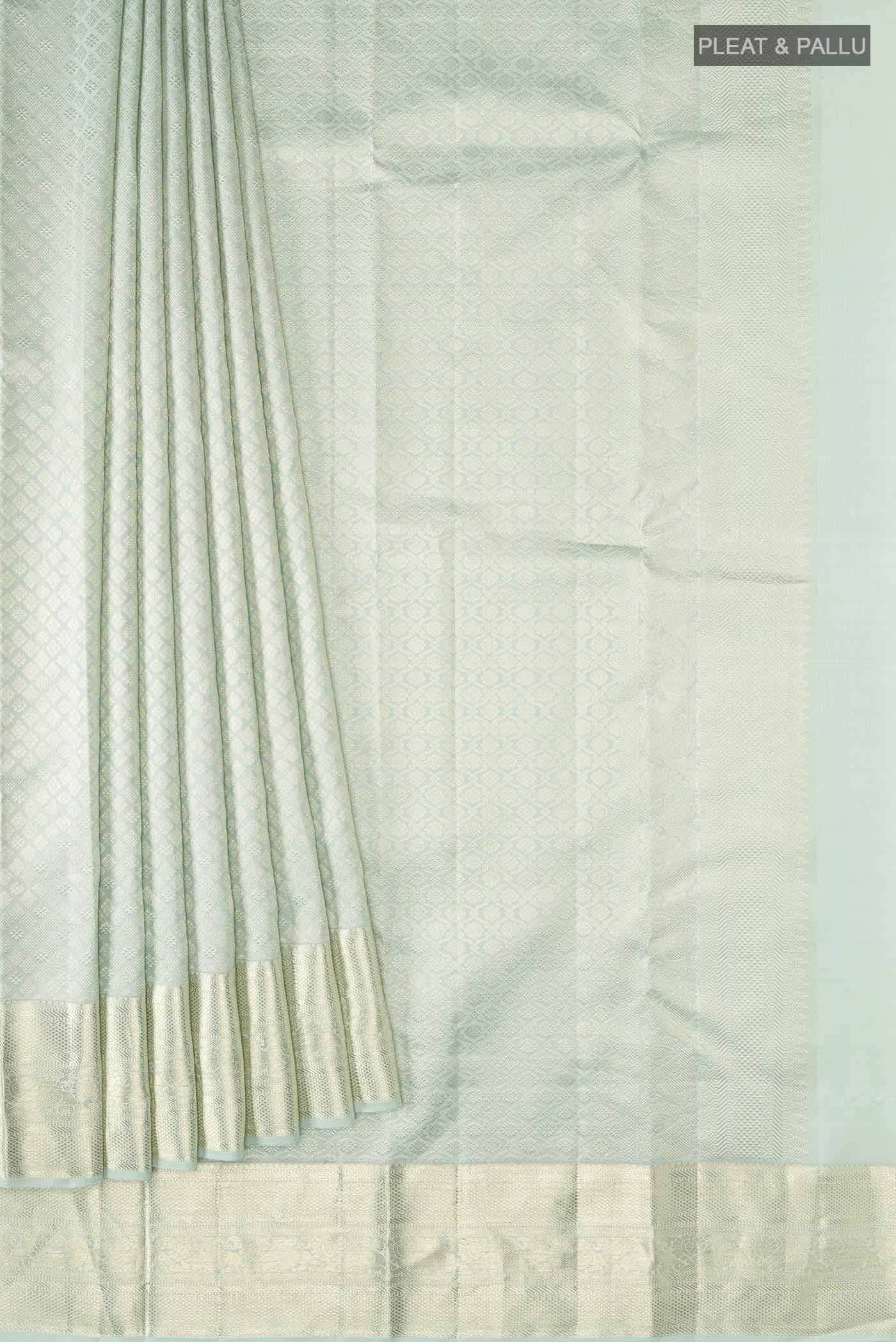 Light Blue Kanchipuram Silk Saree
