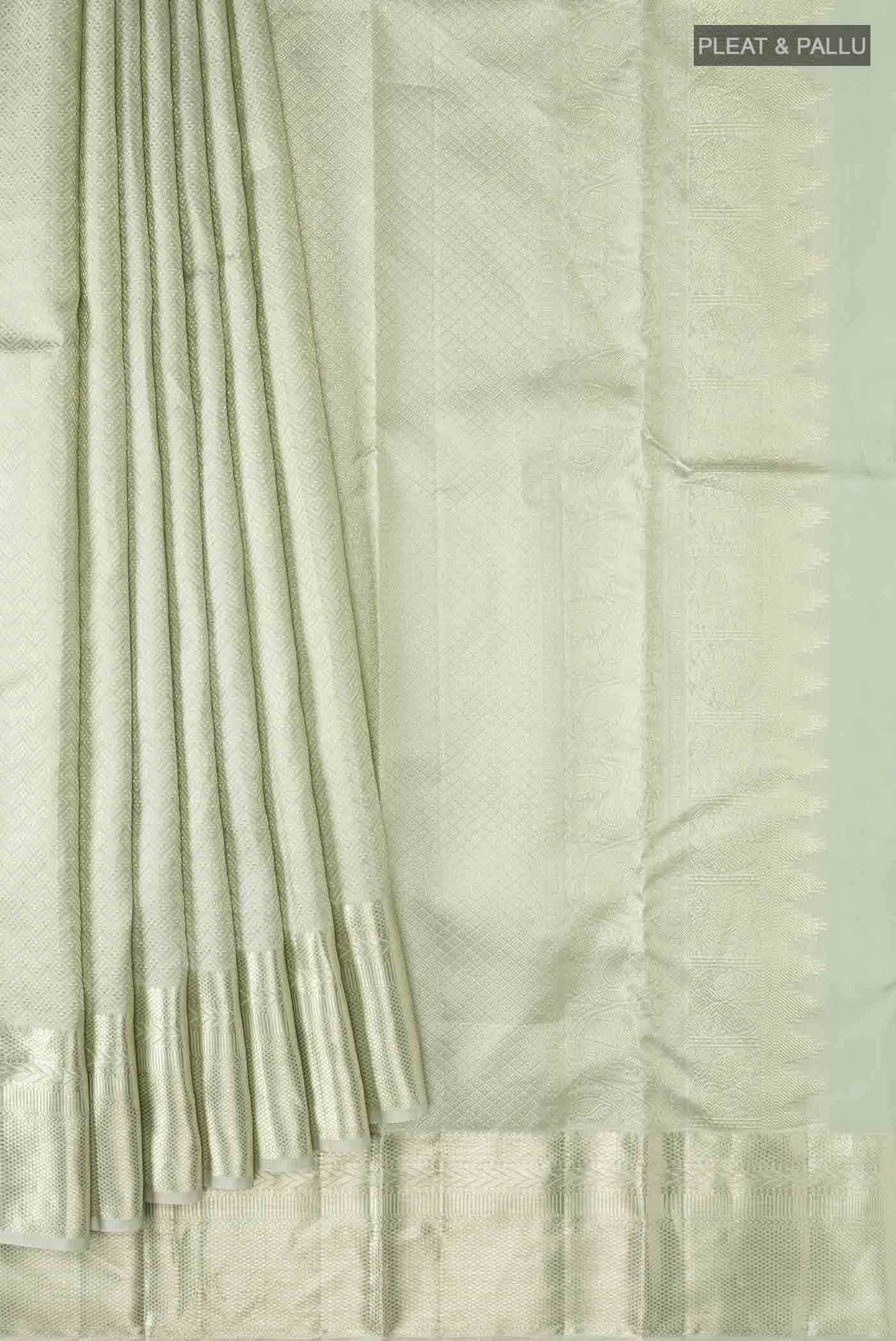 Light Green Kanchipuram Silk Saree