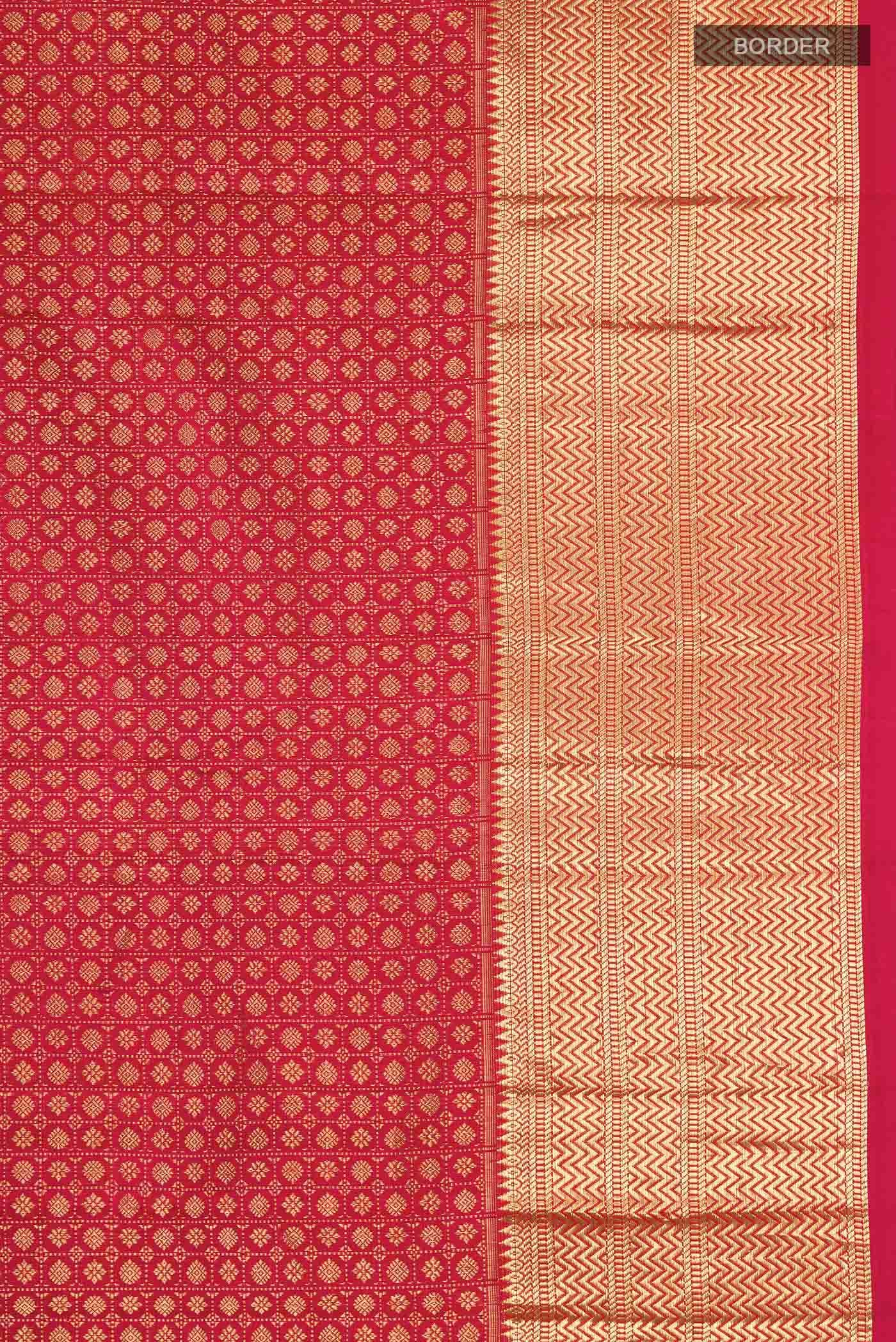 Maroon Kanchipuram Silk Saree