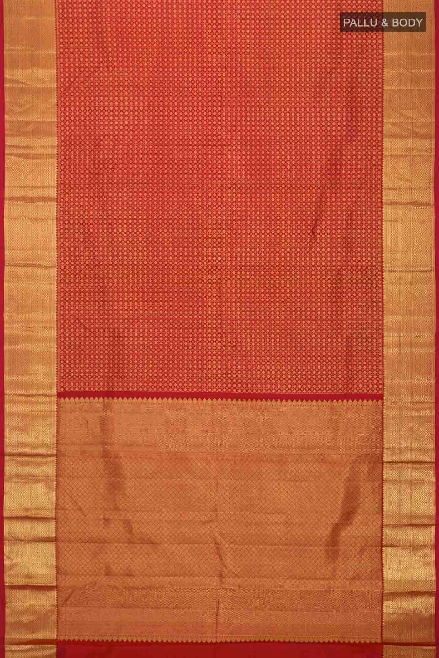 Maroon Kanchipuram Silk Saree