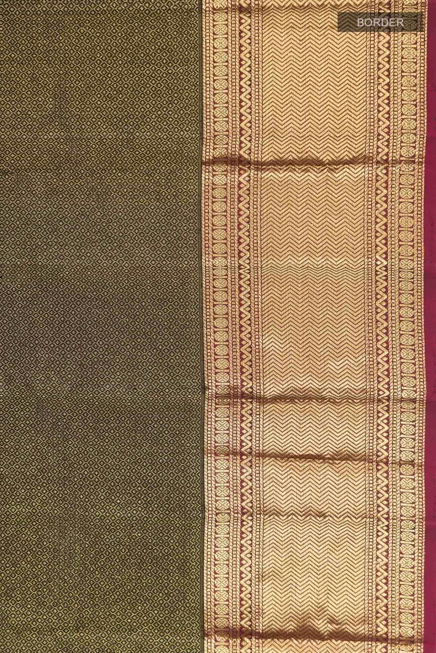 Black Kanchipuram Silk Saree
