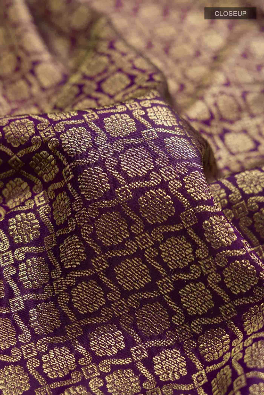 Violet Kanchipuram Silk Saree