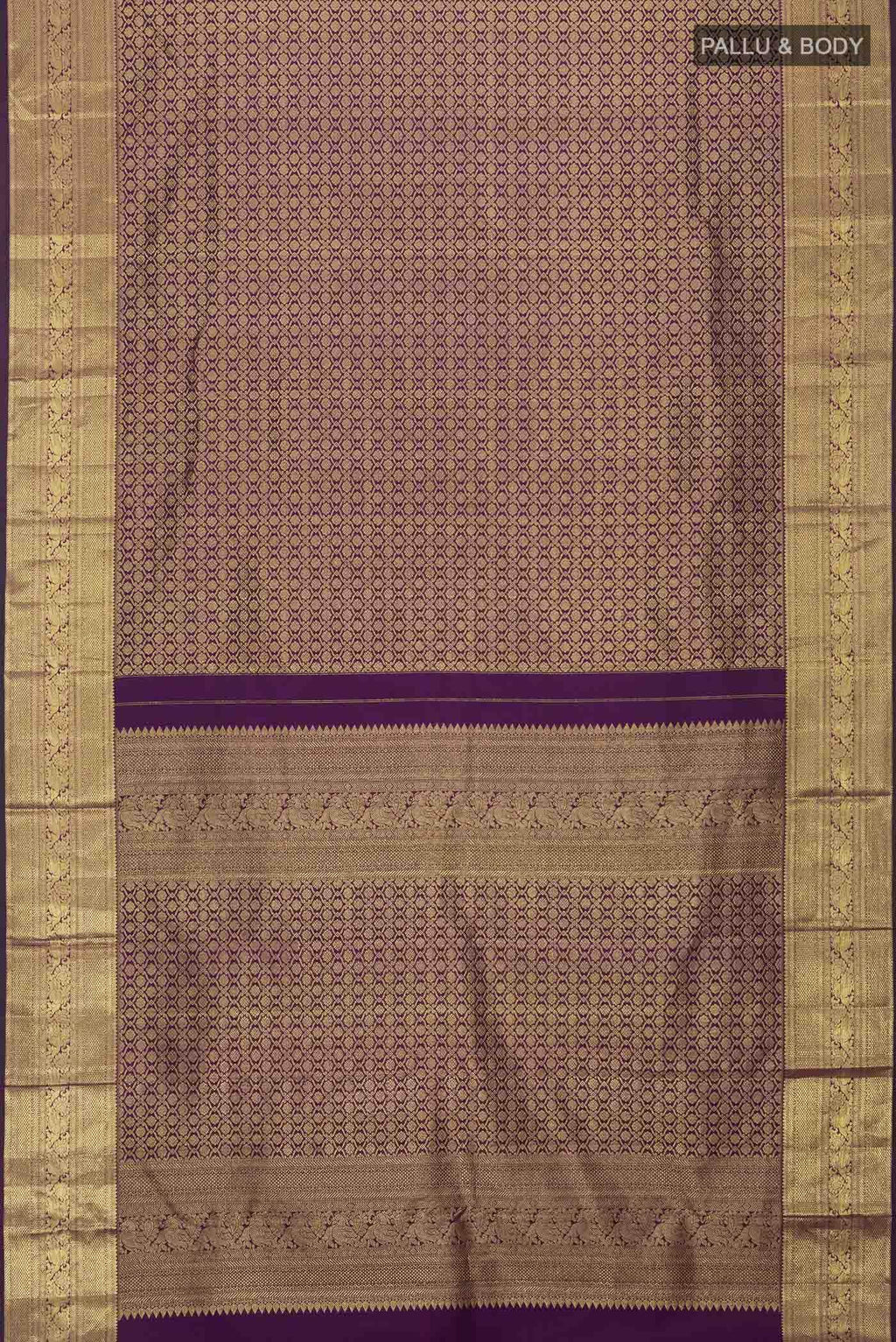Violet Kanchipuram Silk Saree