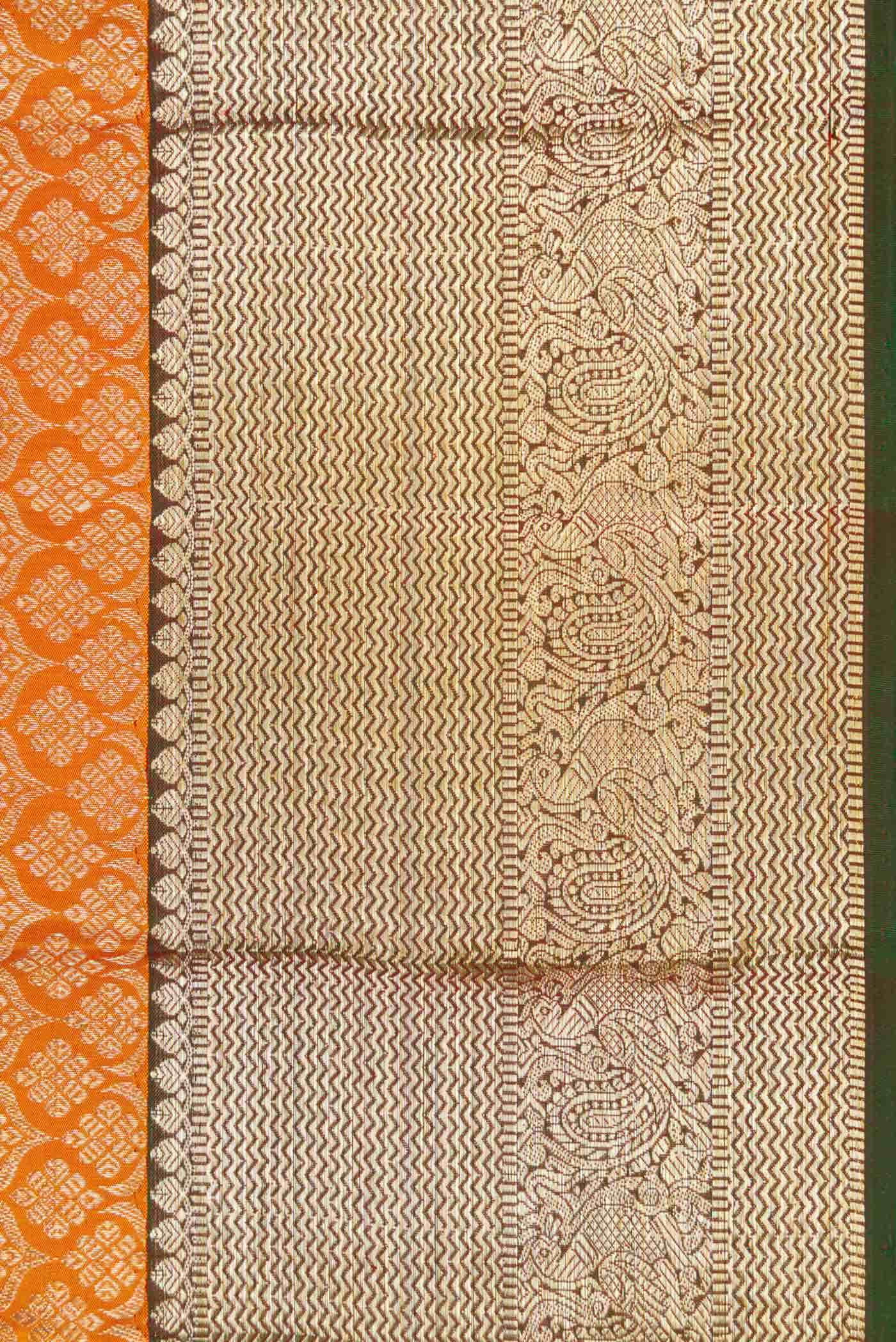 Mustard Dual Tone Kanchipuram Silk Saree