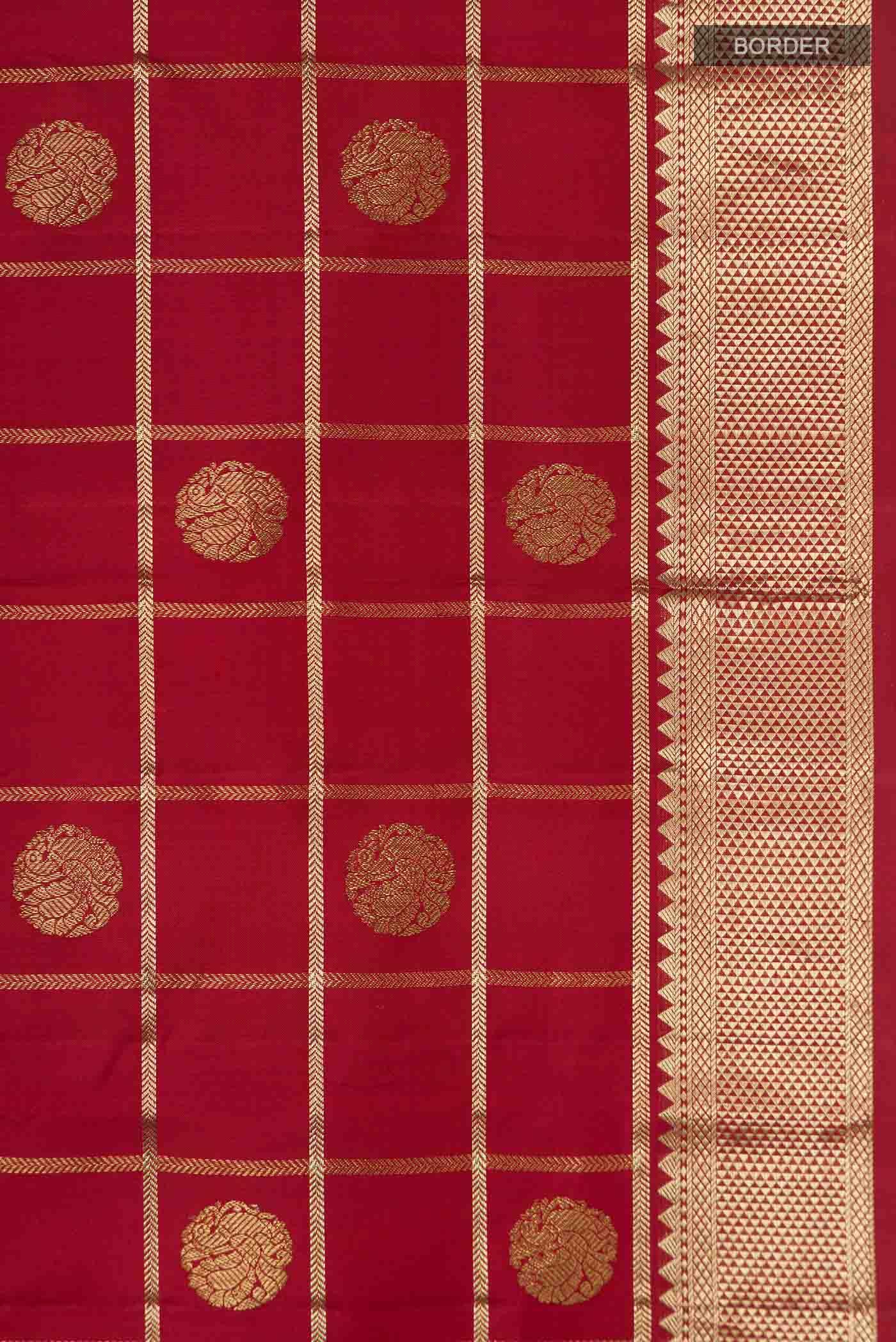 Red Kanchipuram Silk Saree