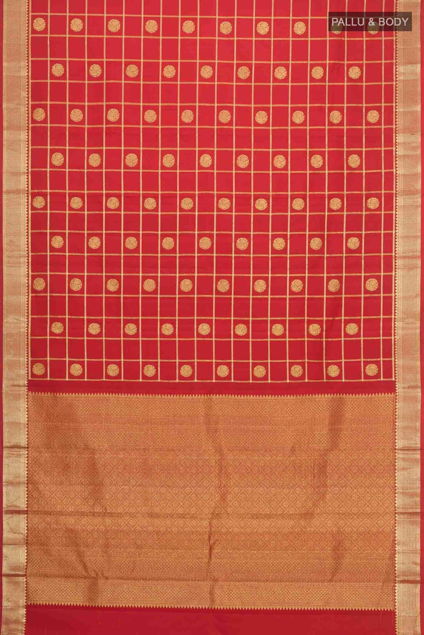 Red Kanchipuram Silk Saree