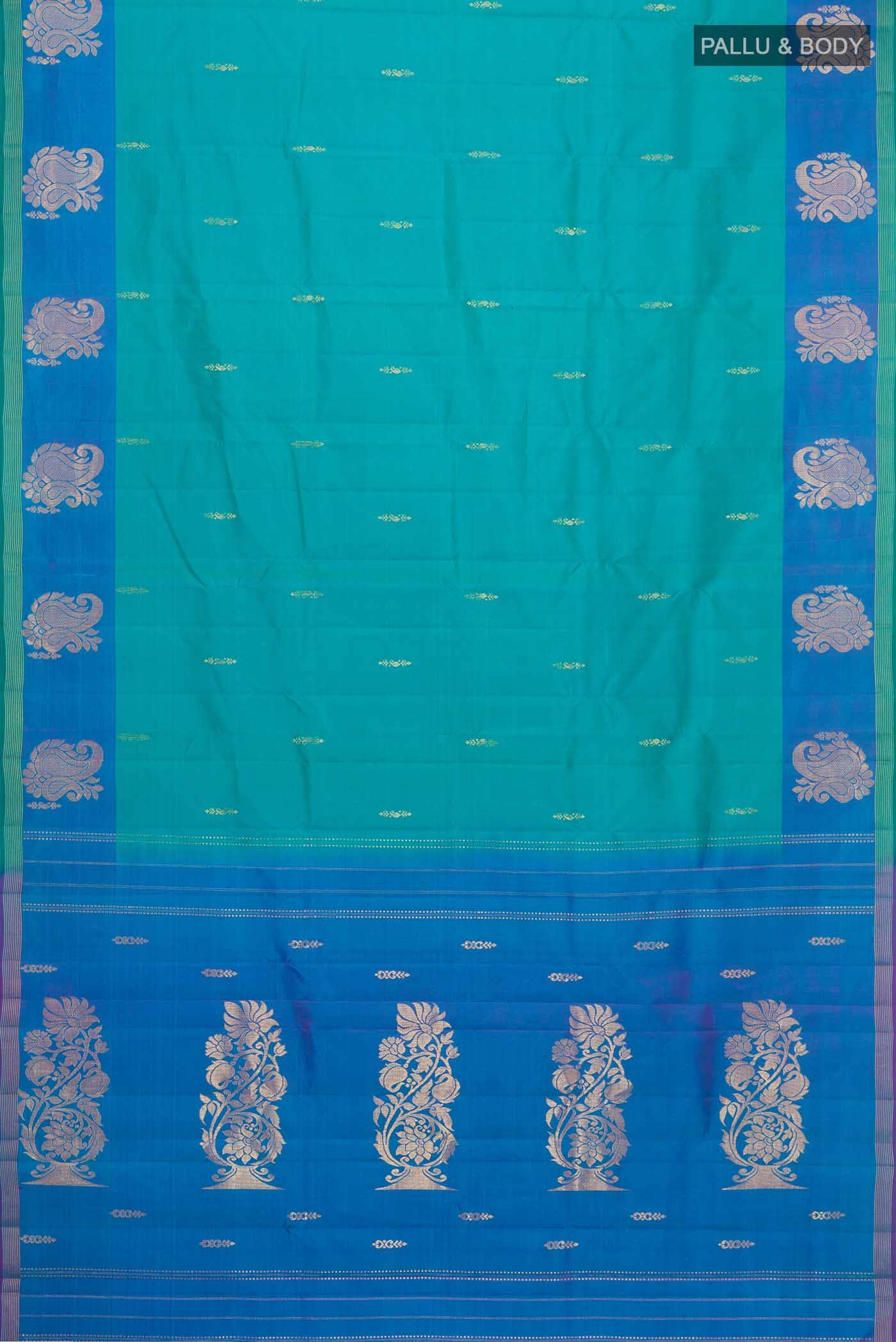 Blue Kanchipuram Silk Saree