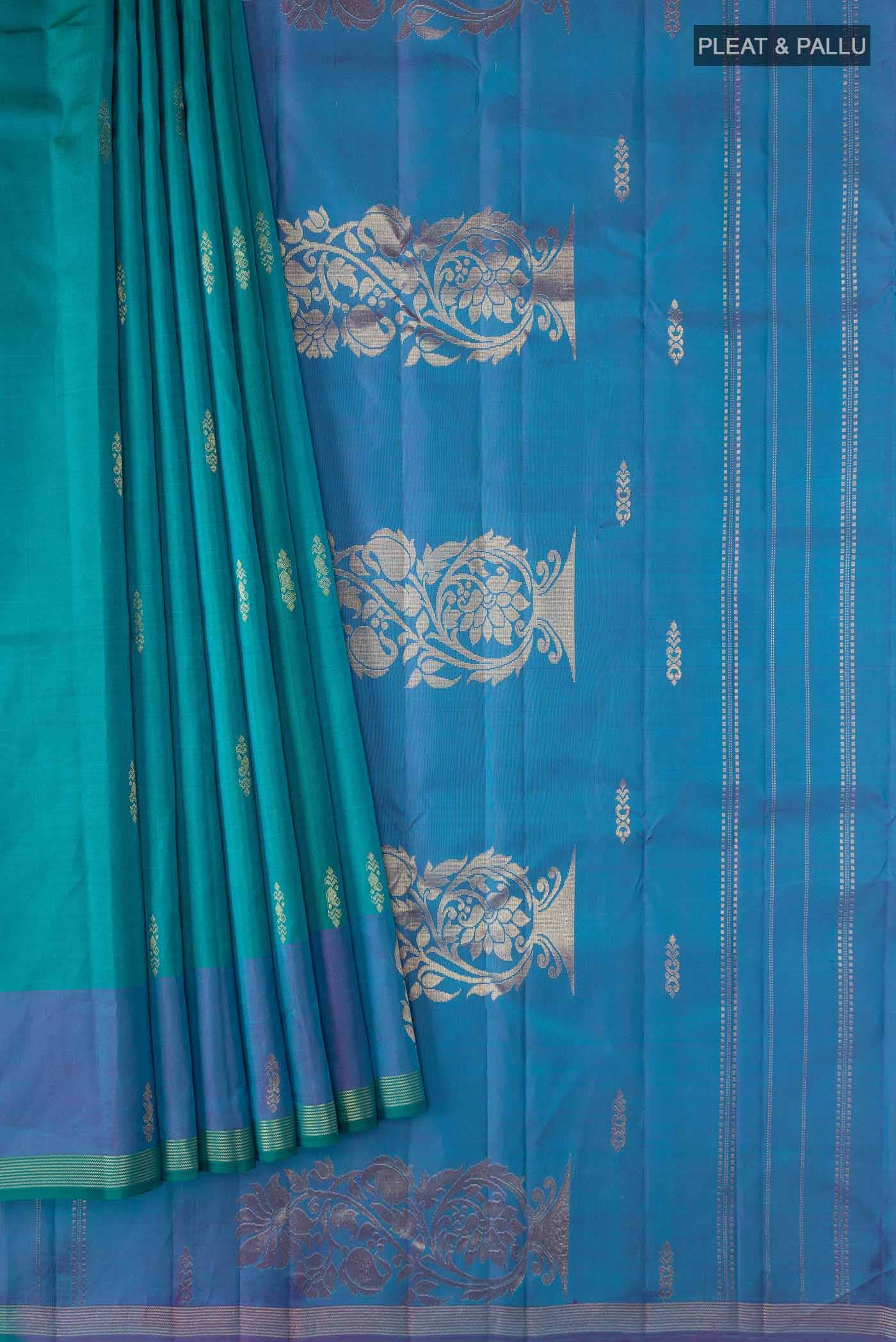 Blue Kanchipuram Silk Saree
