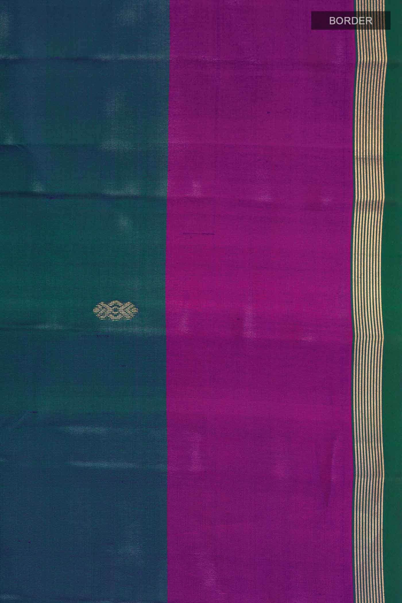 Blue Kanchipuram Silk Saree