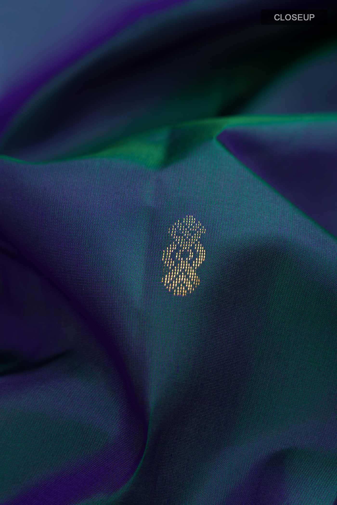 Blue Kanchipuram Silk Saree
