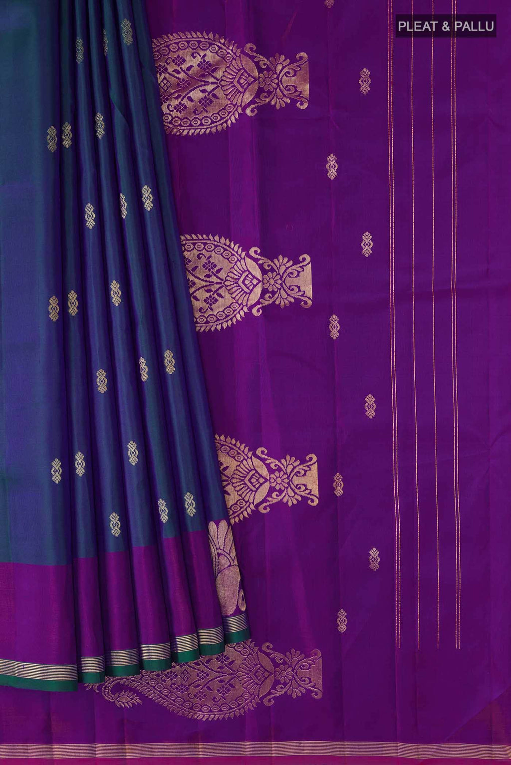 Blue Kanchipuram Silk Saree