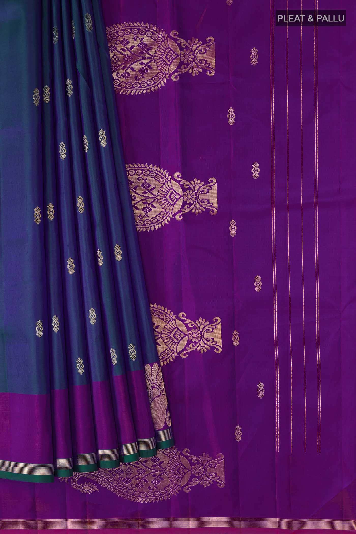 Blue Kanchipuram Silk Saree