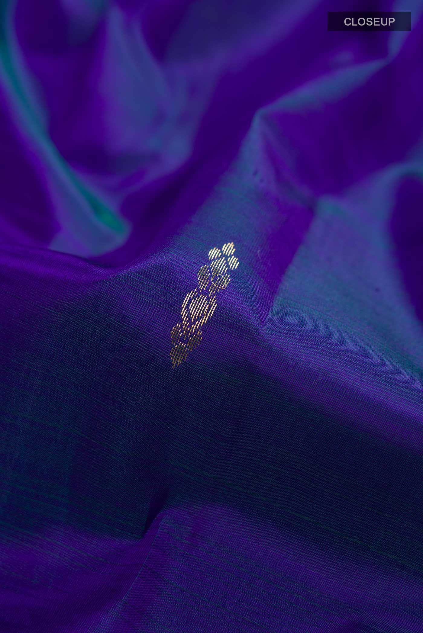 Blue Kanchipuram Silk Saree