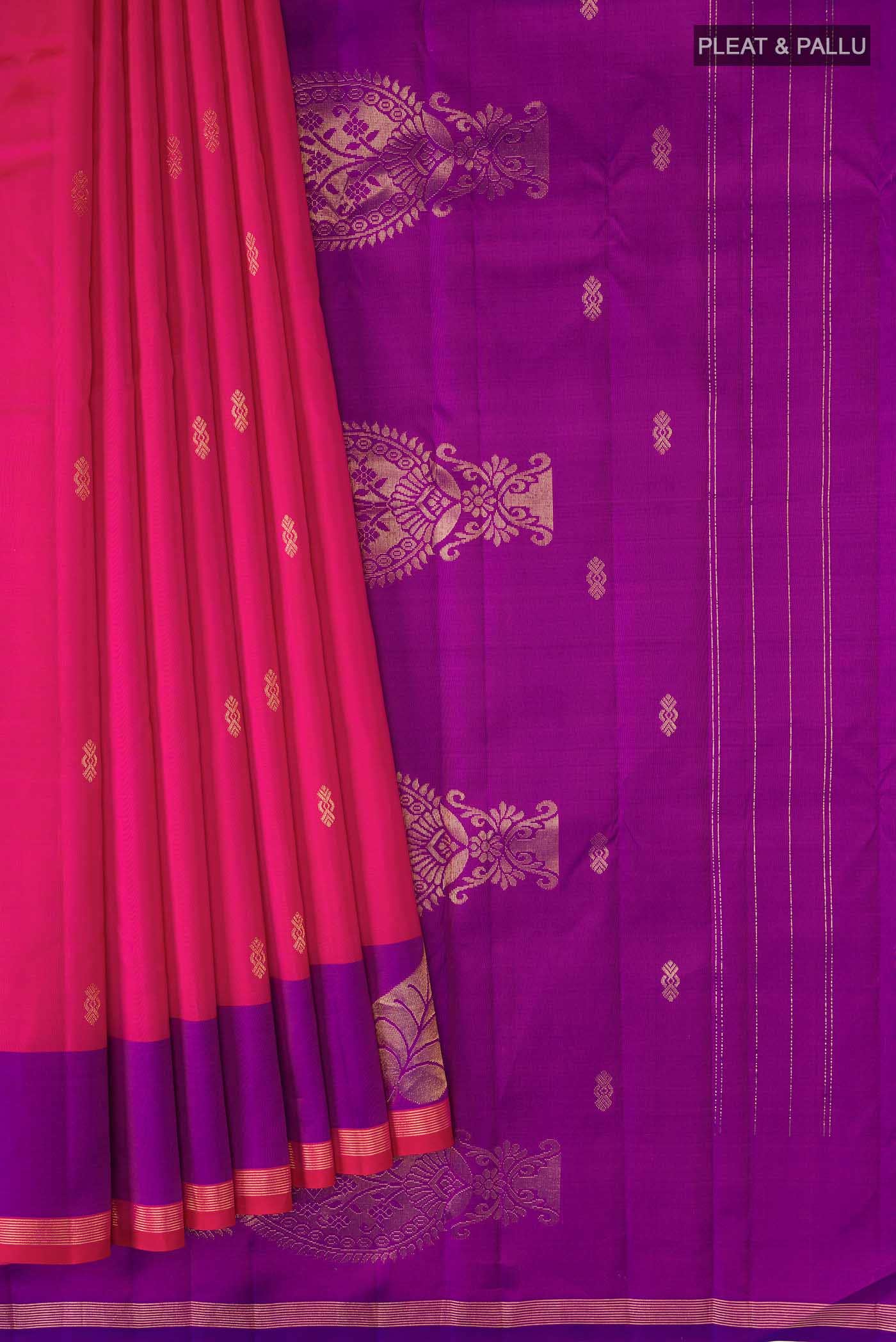 Pink Kanchipuram Silk Saree