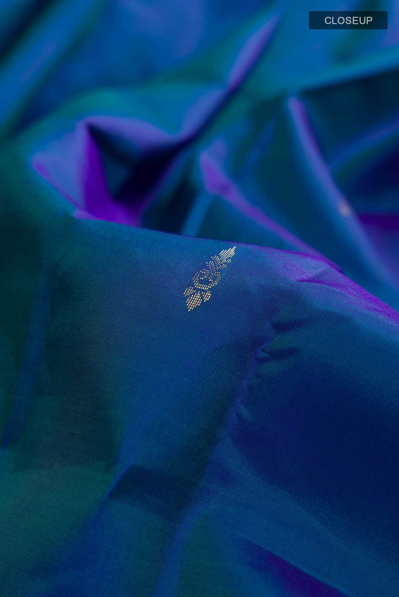 Blue Kanchipuram Silk Saree
